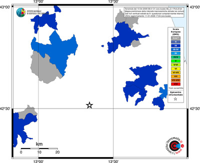 Mappa EMS - territori comuni