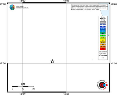 Mappa MCS - territori località