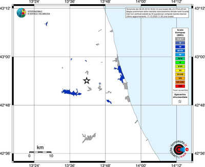 Mappa EMS - territori località