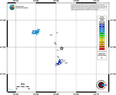 Mappa EMS - territori località