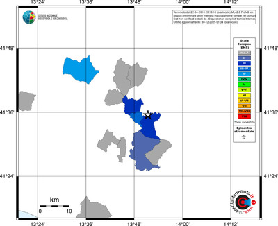 Mappa EMS - territori comuni