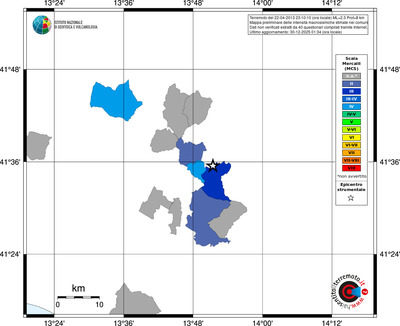 Mappa MCS - territori comuni