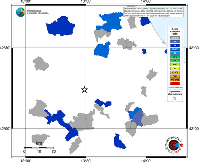 Mappa EMS - territori comuni