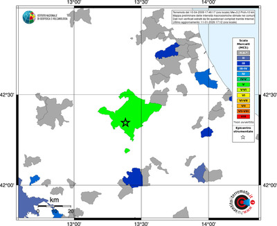 Mappa MCS - territori comuni