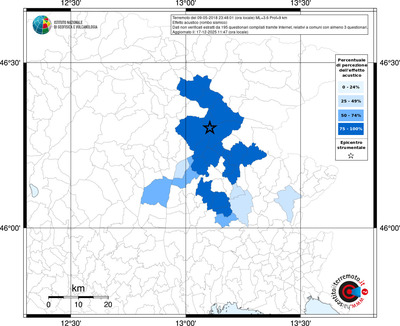 Mappa territorio comunale con almeno 3 questionari