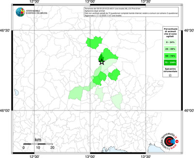 Mappa territorio comunale con almeno 3 questionari