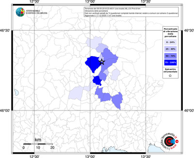 Mappa territorio comunale con almeno 3 questionari