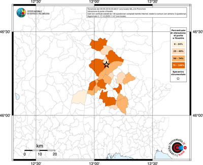 Mappa territorio comunale con almeno 3 questionari