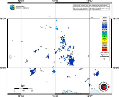 Mappa EMS - territori località