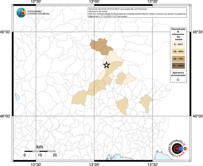 Mappa territorio comunale con almeno 3 questionari