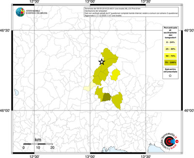 Mappa territorio comunale con almeno 3 questionari