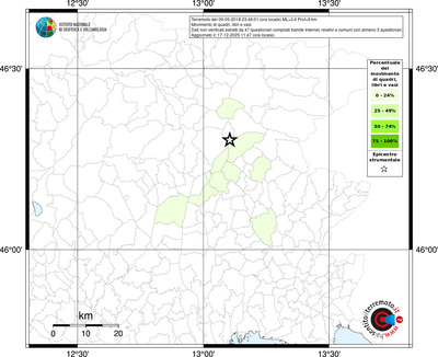 Mappa territorio comunale con almeno 3 questionari