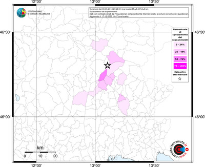 Mappa territorio comunale con almeno 3 questionari
