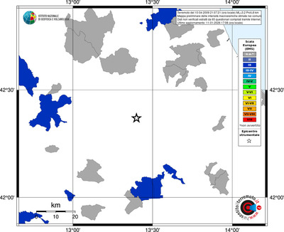 Mappa EMS - territori comuni