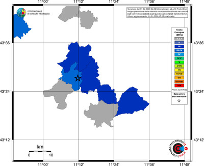 Mappa EMS - territori comuni