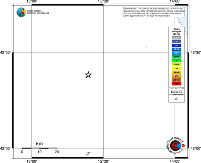 Mappa EMS - territori località