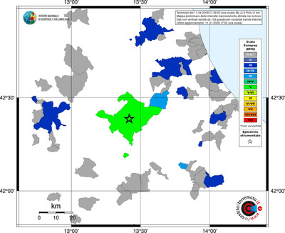 Mappa EMS - territori comuni