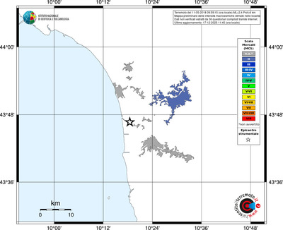 Mappa MCS - territori località