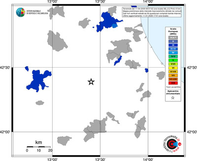 Mappa EMS - territori comuni
