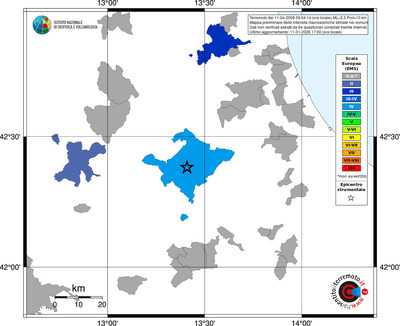 Mappa EMS - territori comuni