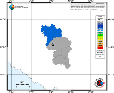 Mappa MCS - territori comuni