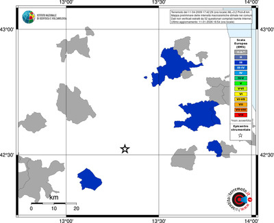 Mappa EMS - territori comuni