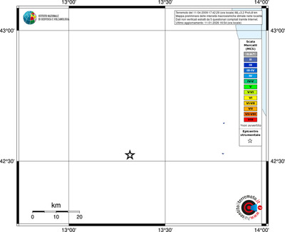 Mappa MCS - territori località