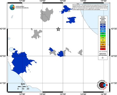 Mappa EMS - territori comuni