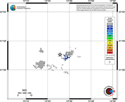 Mappa EMS - territori località