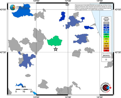 Mappa MCS - territori comuni