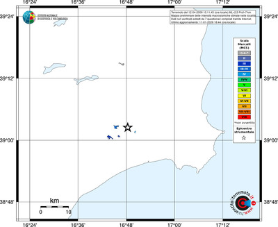 Mappa MCS - territori località