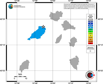 Mappa EMS - territori comuni