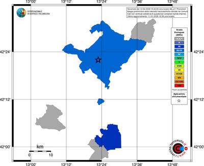 Mappa EMS - territori comuni