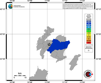 Mappa MCS - territori comuni