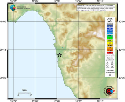 Mappa EMS - località