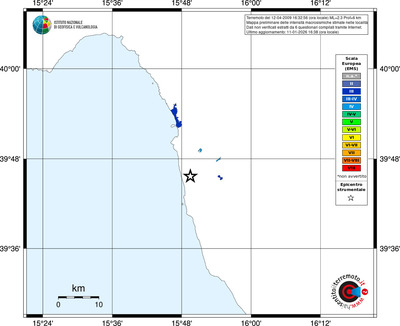 Mappa EMS - territori località