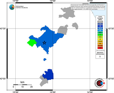 Mappa EMS - territori comuni