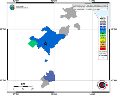 Mappa MCS - territori comuni