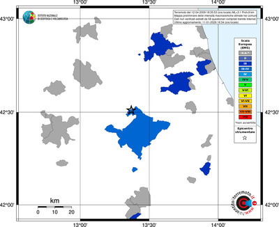 Mappa EMS - territori comuni