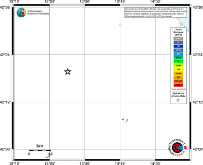 Mappa EMS - territori località