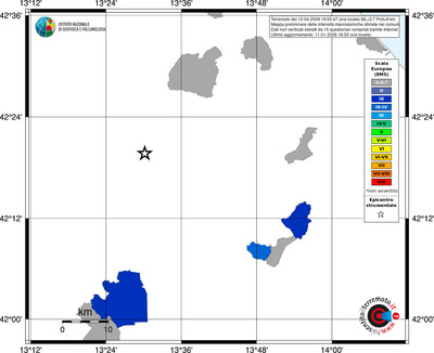 Mappa EMS - territori comuni