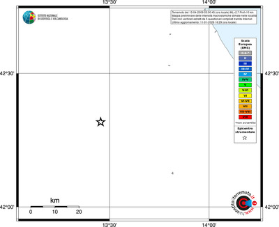 Mappa EMS - territori località