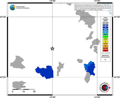 Mappa EMS - territori comuni