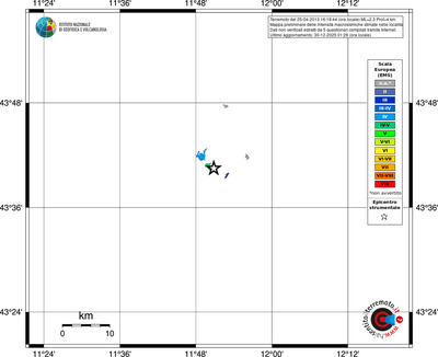 Mappa EMS - territori località