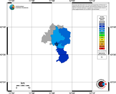 Mappa MCS - territori comuni
