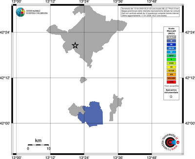 Mappa MCS - territori comuni