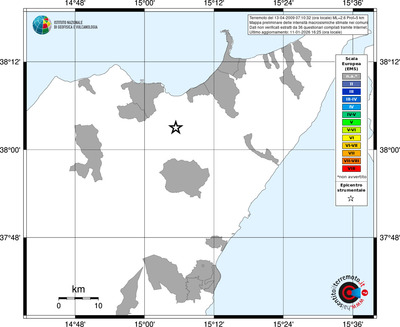 Mappa EMS - territori comuni
