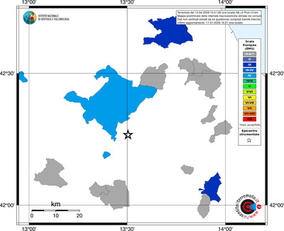 Mappa EMS - territori comuni