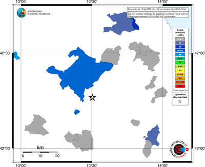 Mappa MCS - territori comuni