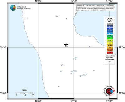 Mappa EMS - territori località